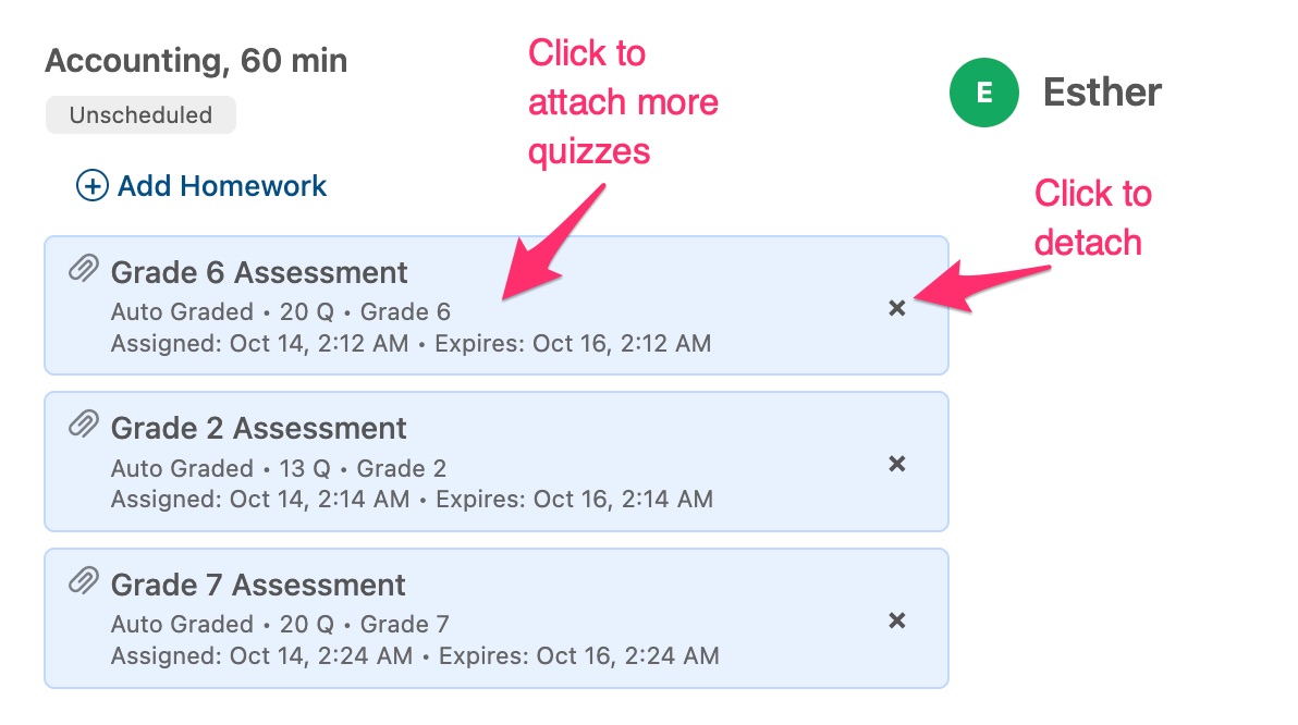 How do teachers create and manage quizzes? - Documentation image